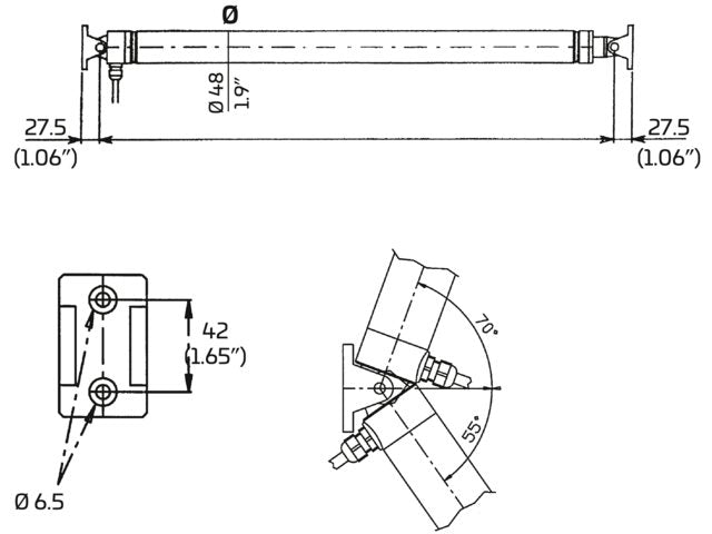 Ultraflex, AV 4512 Lukeløfter - slaglengde 450 mm (18") - 12V