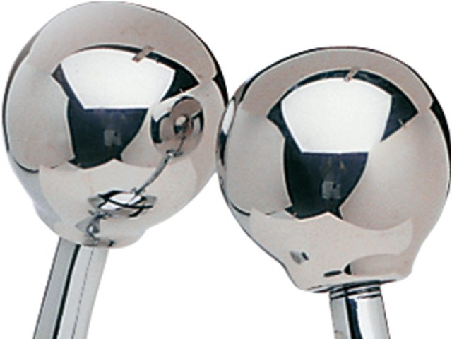 Ultraflex, X55 Ball for kontrollboks B103 og B104, Forkrommet Støpt Aluminium - 1 stk.