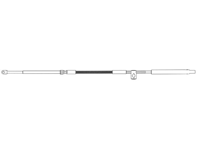 Ultraflex, C36 Styrekabel til Mercury/Mercruiser, 87 mm (3,4") – Størrelse: 4,27 M