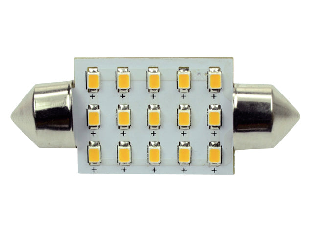 Talamex, S-LED 15 Festoon 10-30V 2700K – Størrelse: 37mm