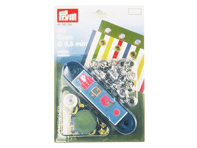 Prym, Sejlkovsere i Messing, Ø 14mm (10 stk) – Størrelse: 8,5mm, 5 Stk