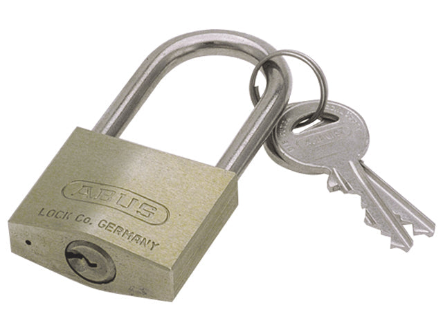 Abus, Hængelås 24 mm, Messingkrop med hærdet stålbøjle, 2 nøgler – Størrelse: 63mm, 3 Stk