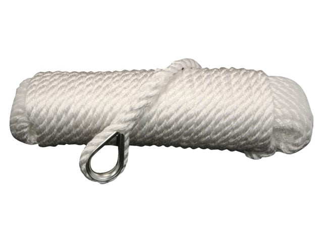 Ankerlijn polypropyleen 12mm 30m wit