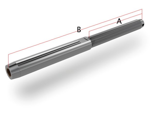 Studterminal rechts 7/16 7mm