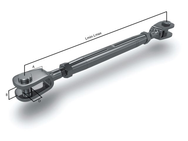 OS BSI, riggskrue i rustfritt stål AISI 316, 13 mm x 7 mm x 6.3 mm (12100306S)