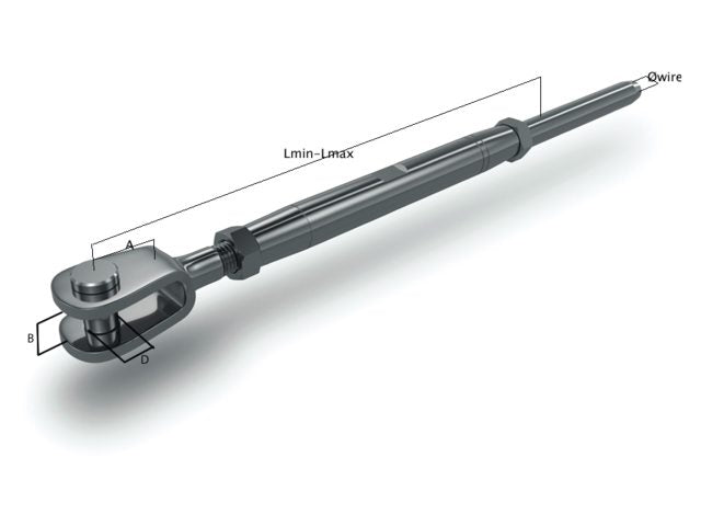 Spanner gaffel-terminal m12 6mm