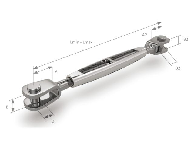 Spanner gaffel-gaffel 7/16 brons