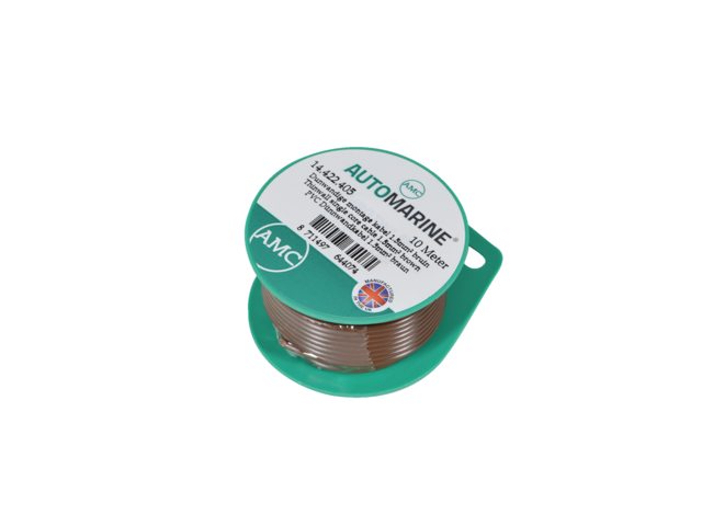 Dunwandige montage kabel 1.5mm² bruin (10m)