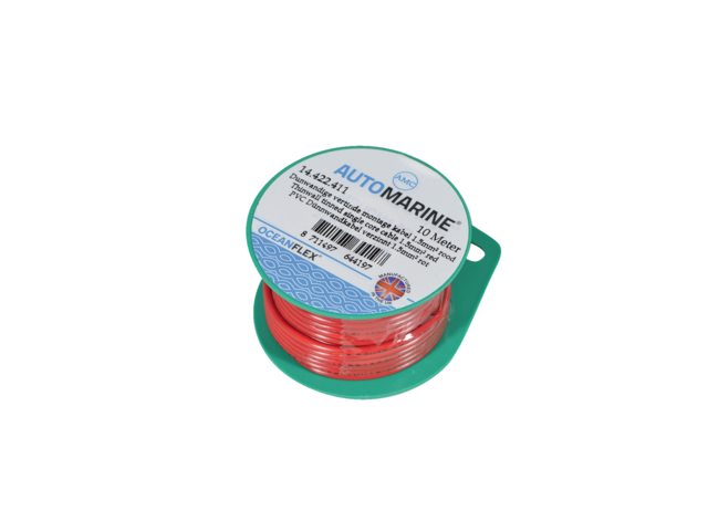 Dunwandige vertinde montage kabel 1.5mm² rood (10m)