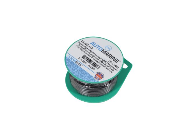 Dunwandige vertinde montage kabel 1.5mm² zwart (10m)