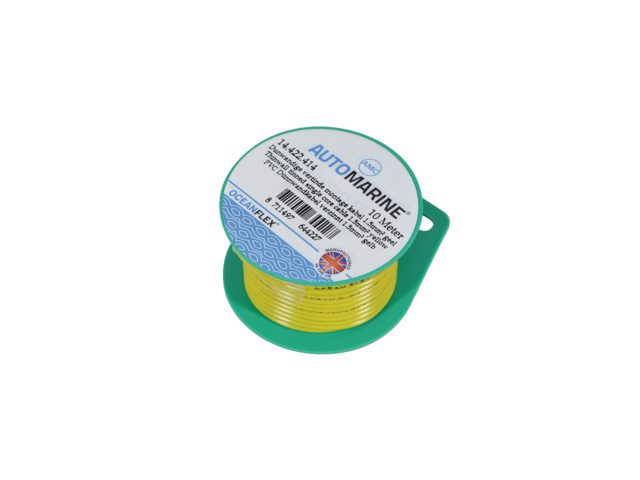 Dunwandige vertinde montage kabel 1.5mm² geel (10m)