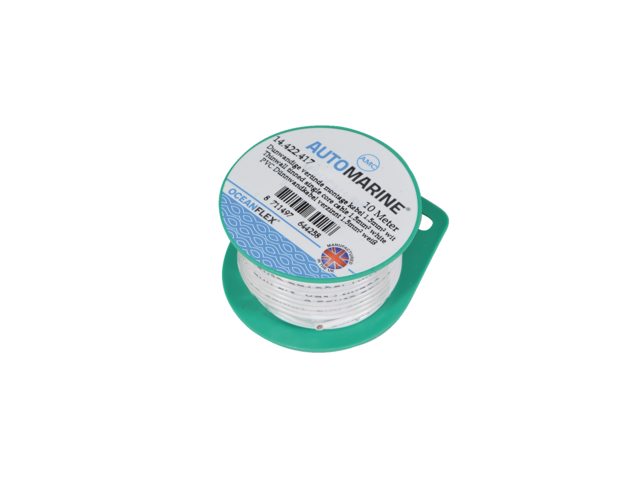 Dunwandige vertinde montage kabel 1.5mm² wit (10m)