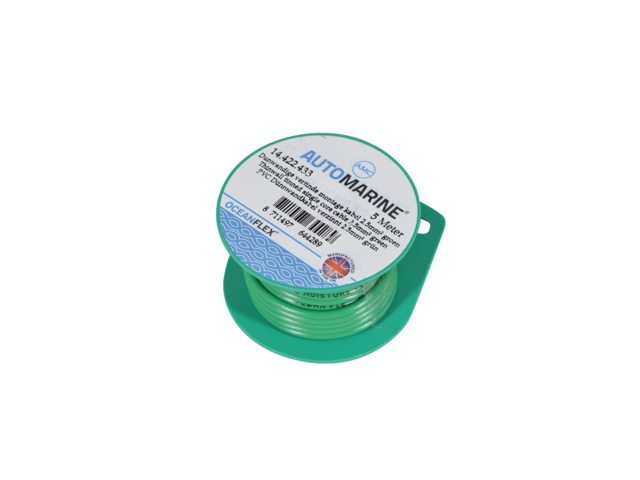 Dunwandige vertinde montage kabel 2.5mm² groen (5m)