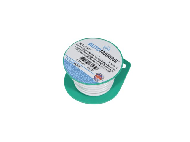 Dunwandige vertinde montage kabel 2.5mm² wit (5m)
