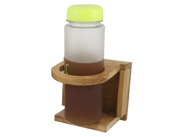 Eude, sammenleggbar koppholder teak, 13,5x15,5x11cm (1 stk)