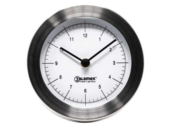 NauticPro.dk | Talamex, Skibsinstrument, Rustfrit stål, Glas Ø 80mm, Vægplade Ø 100mm
