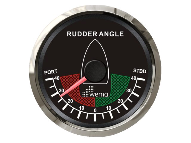 Silver serie roerstand aanwijzer NMEA2000 zwart
