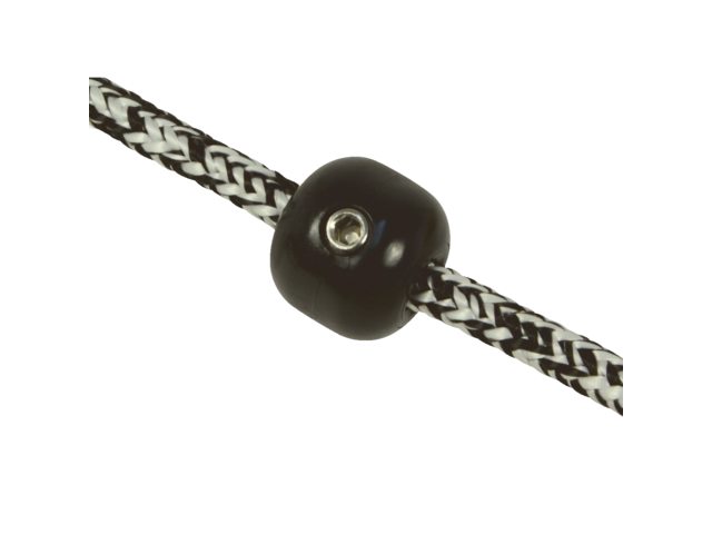 PT525 screw-on stopper ball voor 8-9mm touw/buis zwart