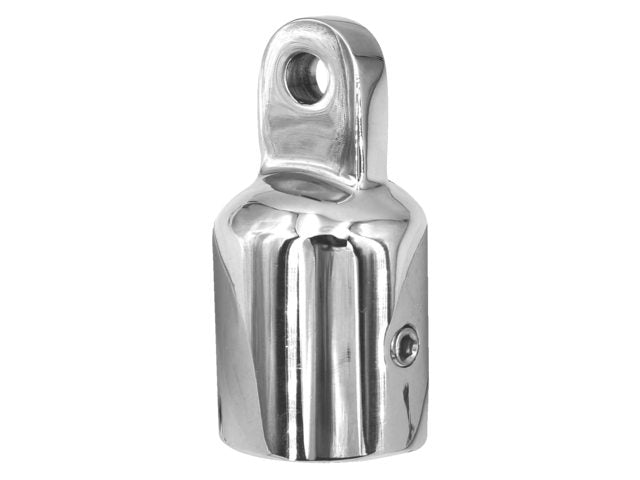 Buiskapbeslag RVS eindstuk 22mm