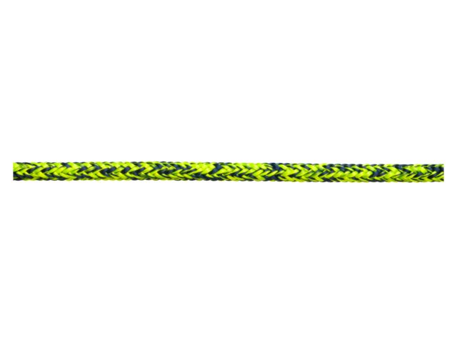 Allround UHMWPE lijn met polyester mantel groen/zwart 5mm 50m
