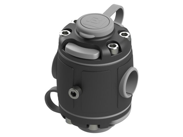 Borika montage voet dubbel voor railingmontage Ø 22/25 mm