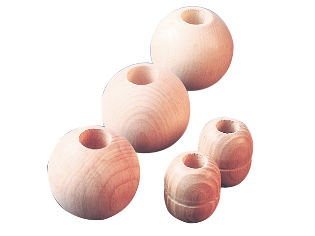 Talamex, Tovkugler i Asketræ, Naturligt Trædesign, 589081 – Størrelse: 35mm, 10 Stk