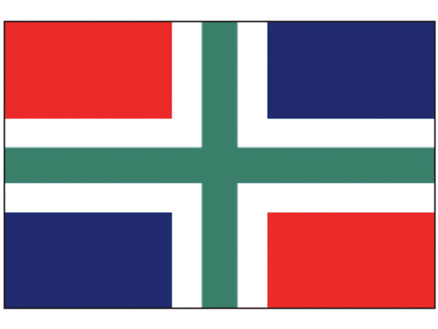 Talamex, Groningsk Flag 20x30 cm – Størrelse: 30X45