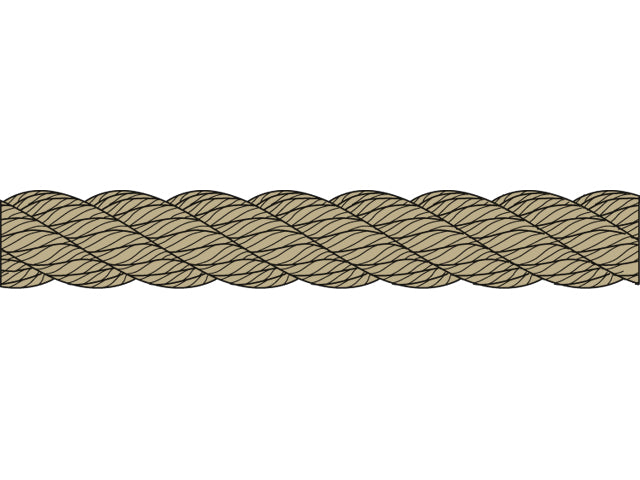 Talamex by Liros, Classic 3-Str Polyesterline, Naturfarvet, Slidstærk – Størrelse: 20mm