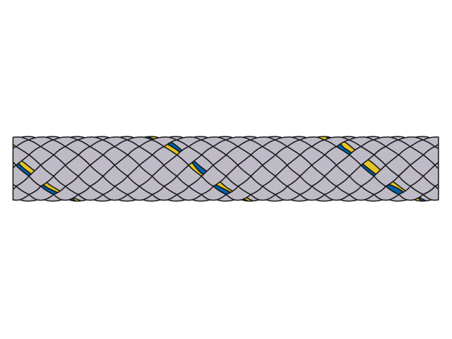 NauticPro.dk | Talamex by Liros, Admiralsheet 10mm Sølv - 200 Meter, Flettet Polyester