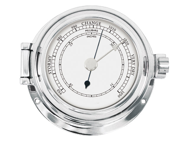 NauticPro.dk | Talamex, Barometer i Forkromet Massiv Messing, 115/84 mm