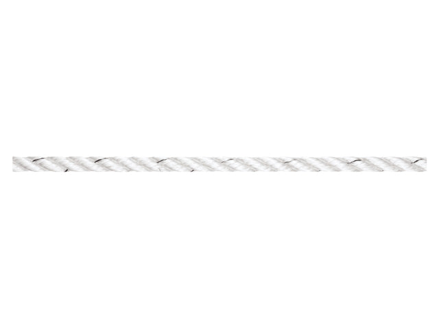 Talamex by Liros, Tiptolest Ligline 3-Slået Polyester, Hvid med Sort Markering – Størrelse: 12mm