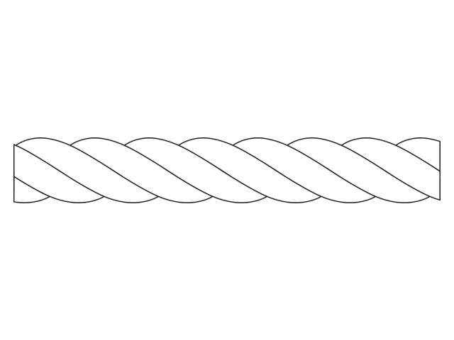 Talamex, Superlene Hvid, 3-strenget polypropylen multifil, 15% stræk, 589081 – Størrelse: 10mm, 200 Meter