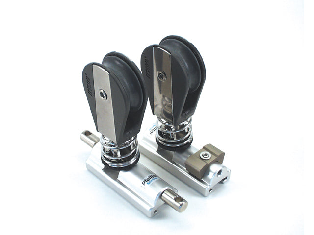 Pfeiffer, Genua-vogn SPR+STOP, Anodiseret Aluminium, Sølvfarvet – Størrelse: 25mm
