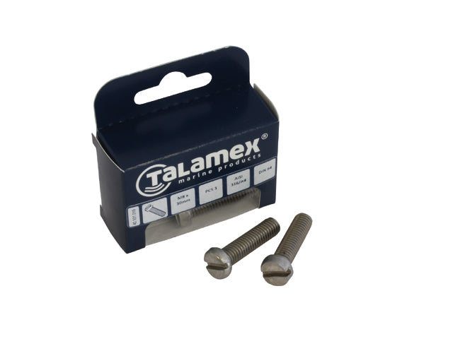 Talamex, Pan-Hovedbolt AISI 316, Rustfrit Stål, 589081 – Størrelse: M5x50, 6 Stk