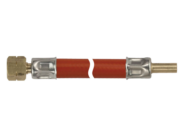 Talamex, Gasslange ¼" L BI X 8 MM RØR, Messing og Rustfrit Stål – Størrelse: 60cm